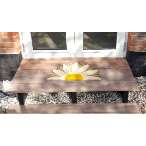 Drmtte marguerit 40x60cm. i kokos til udendrs brug