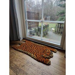 Leopard/Tiger Drmtte 40 x 75 cm. Pynt indgangspartiet med en farverig og eksotisk kokos drmtte