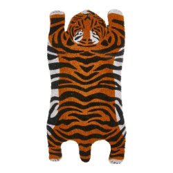 Leopard/Tiger Drmtte 40 x 75 cm. Pynt indgangspartiet med en farverig og eksotisk kokos drmtte