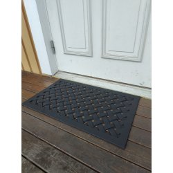 Drmtte flet mnster af massivt gummi forbliver flot i alt vejr - fs i foskellige strrelser