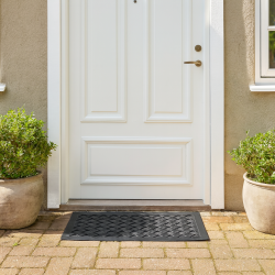 Drmtte flet mnster af massivt gummi forbliver flot i alt vejr - fs i foskellige strrelser