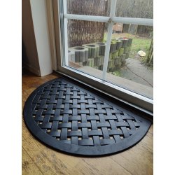 Drmtte flet mnster af massivt gummi forbliver flot i alt vejr - fs i foskellige strrelser