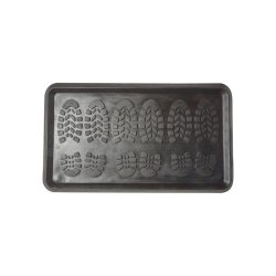 Sort skobakke 40x70 cm - Skner gulvet mod vand og snavs med en nem og praktisk opbevaring,