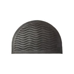 Drmtte halvmne - Den blgede overflade af sort gummi fjerner effektivt snavs - 40 x 60 cm