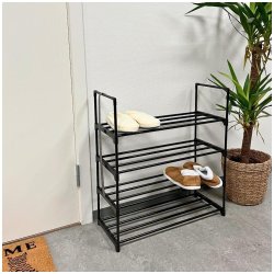 Skohylla - Svart - Vlj mellan 4 och 8 hyllor