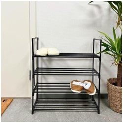 Skohylla - Svart - Vlj mellan 4 och 8 hyllor