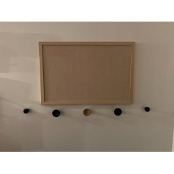 NORDIC 40x60cm opslagstavle i MDF+Hessian - VLG farve!