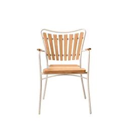 Ella haves�t � eksklusivt Goldteak �110 cm bord med 4 stole i sand