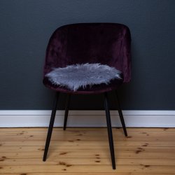 Sdehynde i poly/acryl imiteret lammeskind, 37 cm - Vlg farve