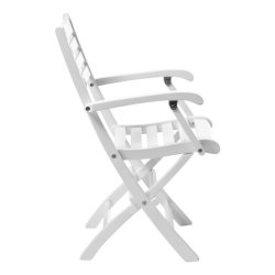 York Klappstol m/armstd - Vitmlad mahogny. spraka INTE.