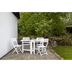 Clarish F�llbar stol- Vitm�lad mahogny