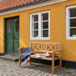 Kronborg haveb�nk - Gold Teak - 2 Personers L:120 cm.