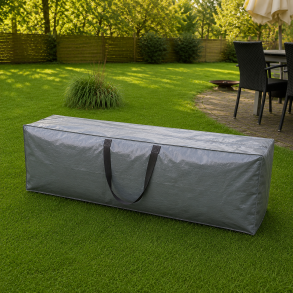100 % vandt�t hyndepose til havehynder med h�ndtag i gr� - 130x30x52 cm - Prisvenligt alternativ til hyndeboks