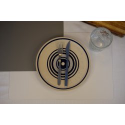 Dkkeserviet i klassisk rektangulrt design - PU lder soft - foldbar - 30x45 cm - Vlg farve