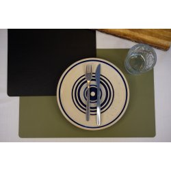 Dkkeserviet i klassisk rektangulrt design - PU lder soft - foldbar - 30x45 cm - Vlg farve