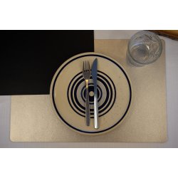 Dkkeserviet i klassisk rektangulrt design - PU lder soft - foldbar - 30x45 cm - Vlg farve