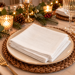 Tidsl�se juleservietter s�t � 4 stk - 40 x 40 cm - F�s i flere farver
