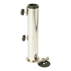 Universalt L�st parasolr�r til granit parasolf�dder - en bolt. Passer til parasolstok fra 30-50 mm.