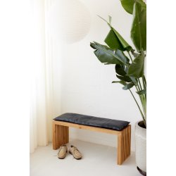 Ribbnk guld teak L: 104xB35xH43cm