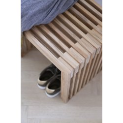 Ribbpall / Sidobord - Teak