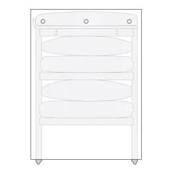 Robust haveovertr�k i slidst�rk 420D polyester med vandafvisende PVC-bel�gning - 92�73�135 cm