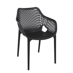 4-pack Air Staplingsstol - svart