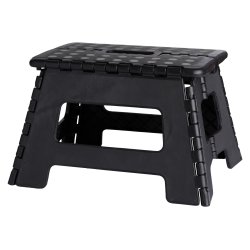 Foldbar skammel med anti-glide overflade. Str. 32 x 25 x 22 cm - Max belastning 150 kg