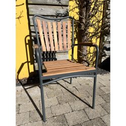 Eva Magnolia Stapelstol - Vlj frg p ramen: vit eller. antracit