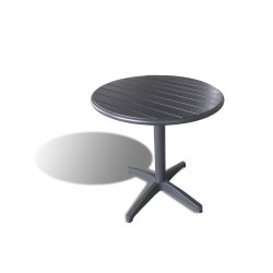 Mona caf�s�t med 2 Pisa stabelstole og bord �70 cm - vedligeholdelsesfrit og enkelt!
