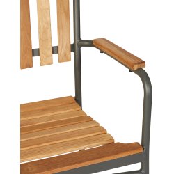 Cafest i silver teak og aluminium :66cm - vlg stolens farve Model: Mondena/eva 