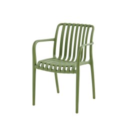 Stabelbar vedligeholdelsefri havestol i UV-beskyttet stbt plast - Model: Lily - Vlg farve 