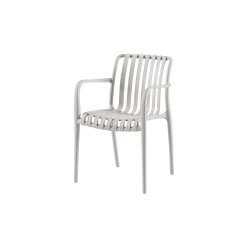 Stabelbar vedligeholdelsefri havestol i UV-beskyttet stbt plast - Model: Lily - Vlg farve 