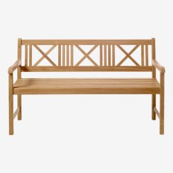 Trdgrdsbnk i kvalitet Guldteak fr 3 personer - Modell: Rosenborg