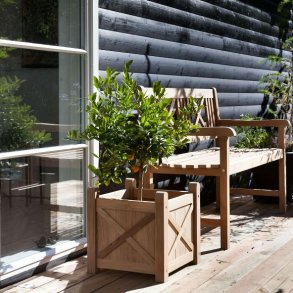 Kronborg havebnk - Gold Teak - 2 Personers L:120 cm.