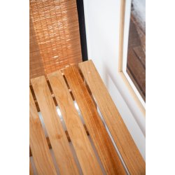 Vega skammel i teaktr L55 X D40 X H43 cm