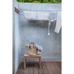 Vega skammel i teaktr L55 X D40 X H43 cm