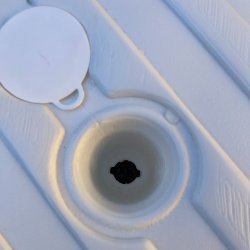 plast parasolfod 15L beholder til vand og sand