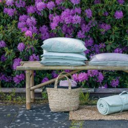 Bambus vaskeb�nk 120x33 cm H: 48 cm