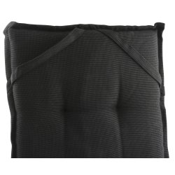 Sort positions stol ALL-WEATHER hynde i struktur polyester - model: BERTRAM