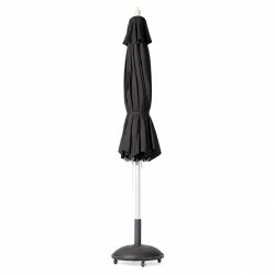Olefin Parasoll � 3,3 meter svart - Vattent�t + Dug har UV50+ solskydd - V�lj f�rg. Modell: Royal