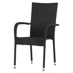 Nantes/Pisa terrassest med 4 stabelstole