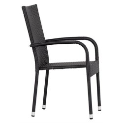 Nantes/Pisa terrassest med 4 stabelstole