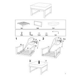 Lima loungeskammel - Mulighed for at koble til sofa!