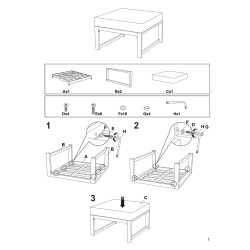 Lima loungeskammel - Mulighed for at koble til sofa!