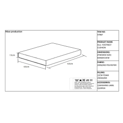 Lima loungeskammel - Mulighed for at koble til sofa!