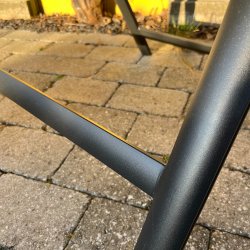 100% vedligeholdelsesfri havestol med 7-Positioner i ryg, Dobbelt alu rrstel og tykt teksline gr