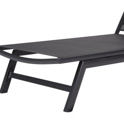 Vedligeholdelsesfri solseng i sort textilen med hjul  - Model: Anna