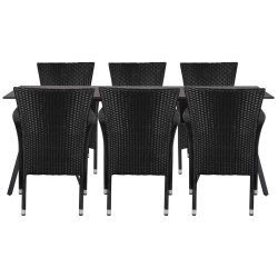 Linorious havembelst - 6 personer - Sort - Kan tle alt slags vejr - Vedligeholdelsesfrit!