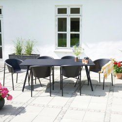 Vera Havembelst. bestende af bord + 6 stk. stole med hj komfort - Ingen vedligeholdelse!