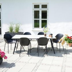 Elegant Verenia havembelst - Inkl 6 stole &amp; 1 bord - Ingen vedligeholdelse!